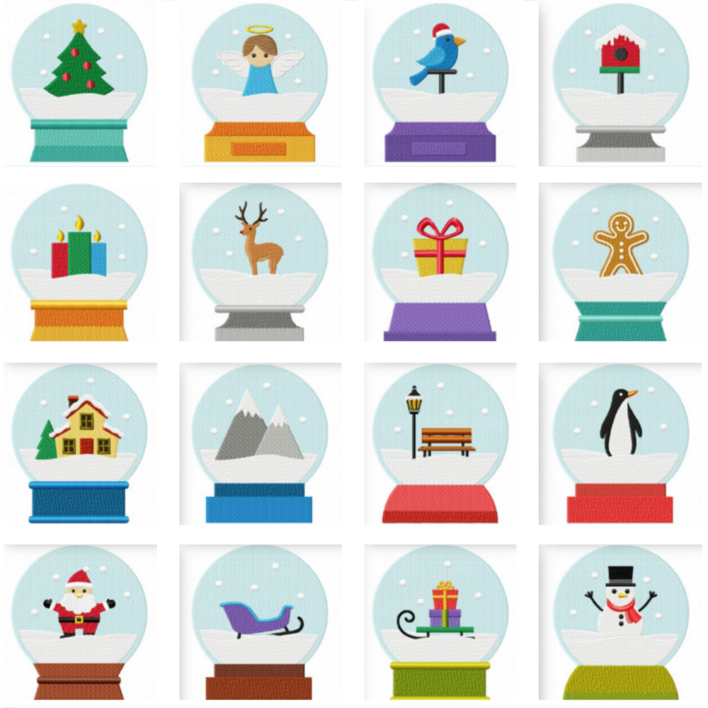 32 motifs de broderie machine : Boule de Noël
