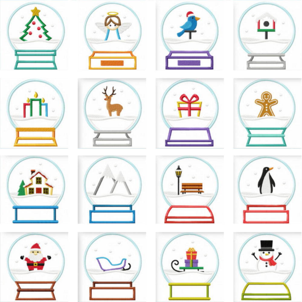 32 motifs de broderie machine : Boule de Noël