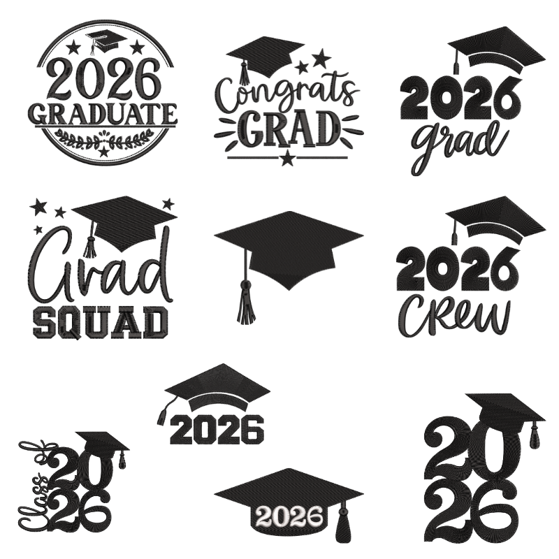 12 Motifs de broderie machine : Rentrée des classes 2026