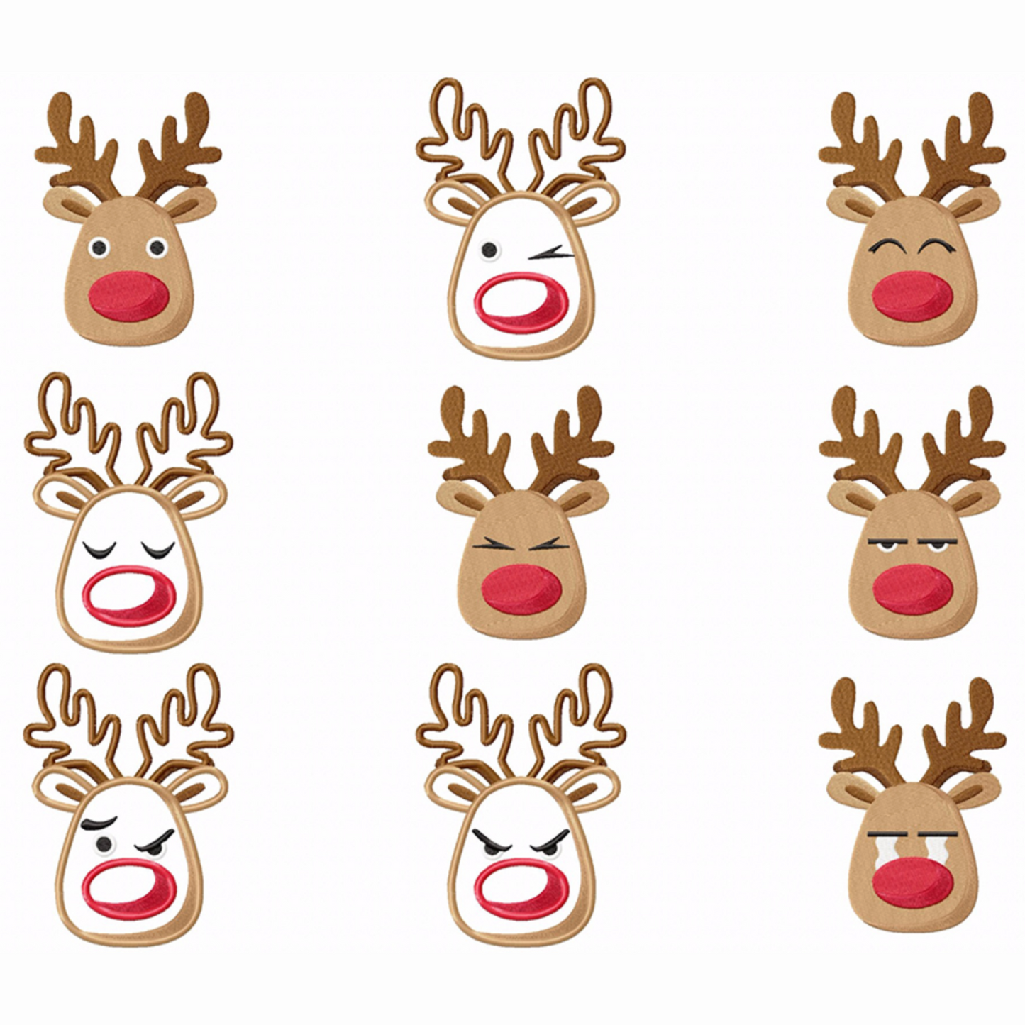 Pack complet motifs de broderie numérique : 40 éléments de Noël