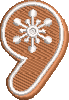 37 Motifs de broderie machine : Alphabet et nombre Biscuit au gingembre