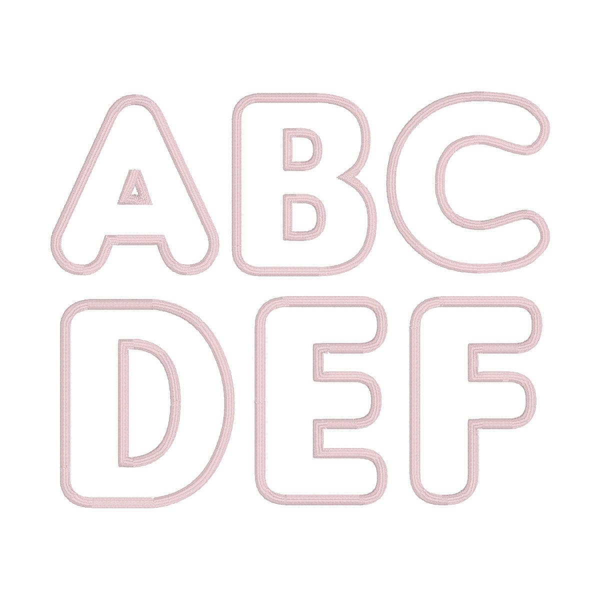 26 Motifs de broderie machine : Alphabet Appliqué