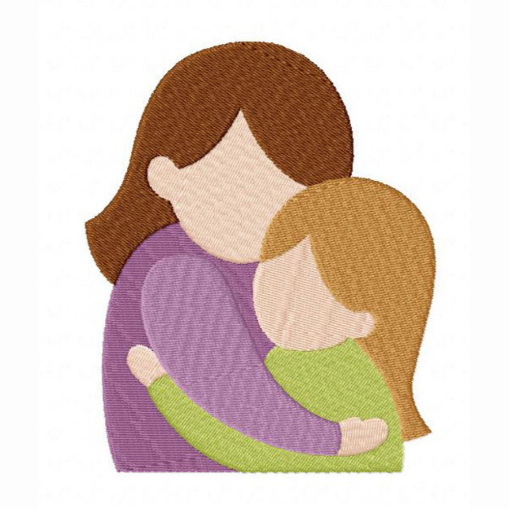 Motif de broderie machine : Amour de maman 1