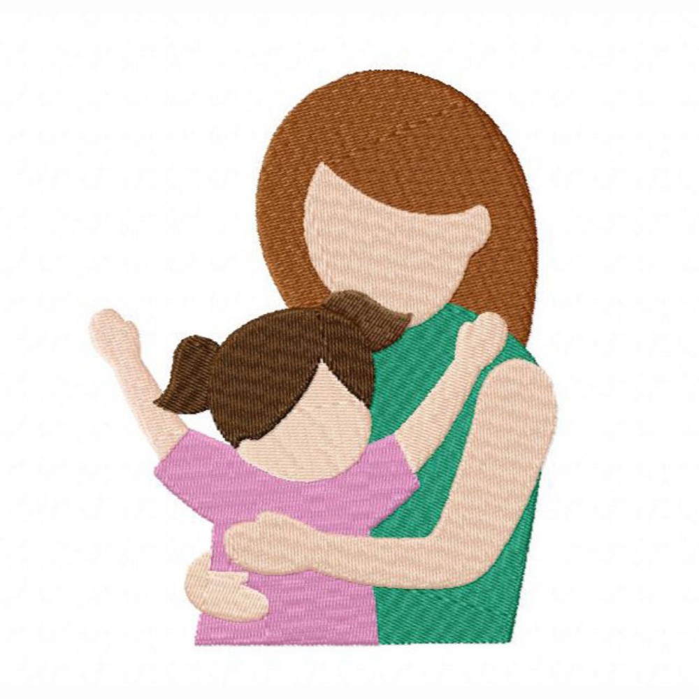 Motif de broderie machine : Amour de maman 12