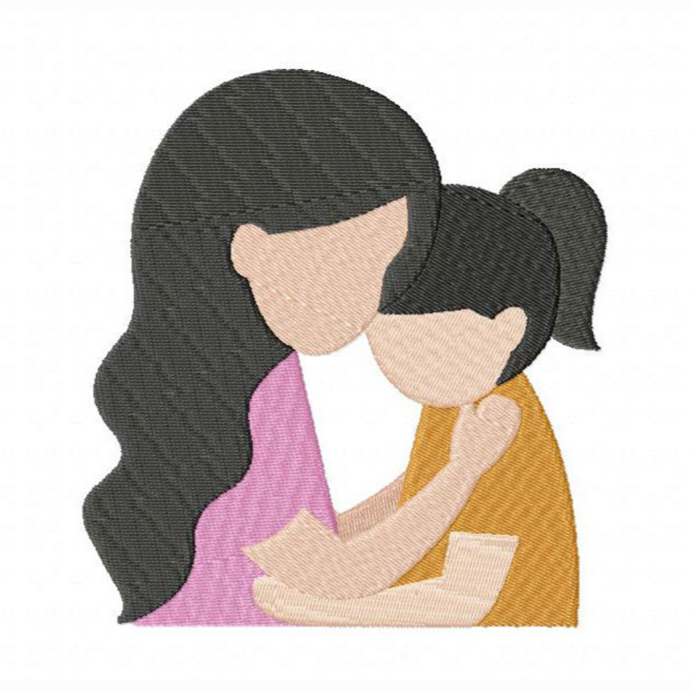Motif de broderie machine : Amour de maman 8