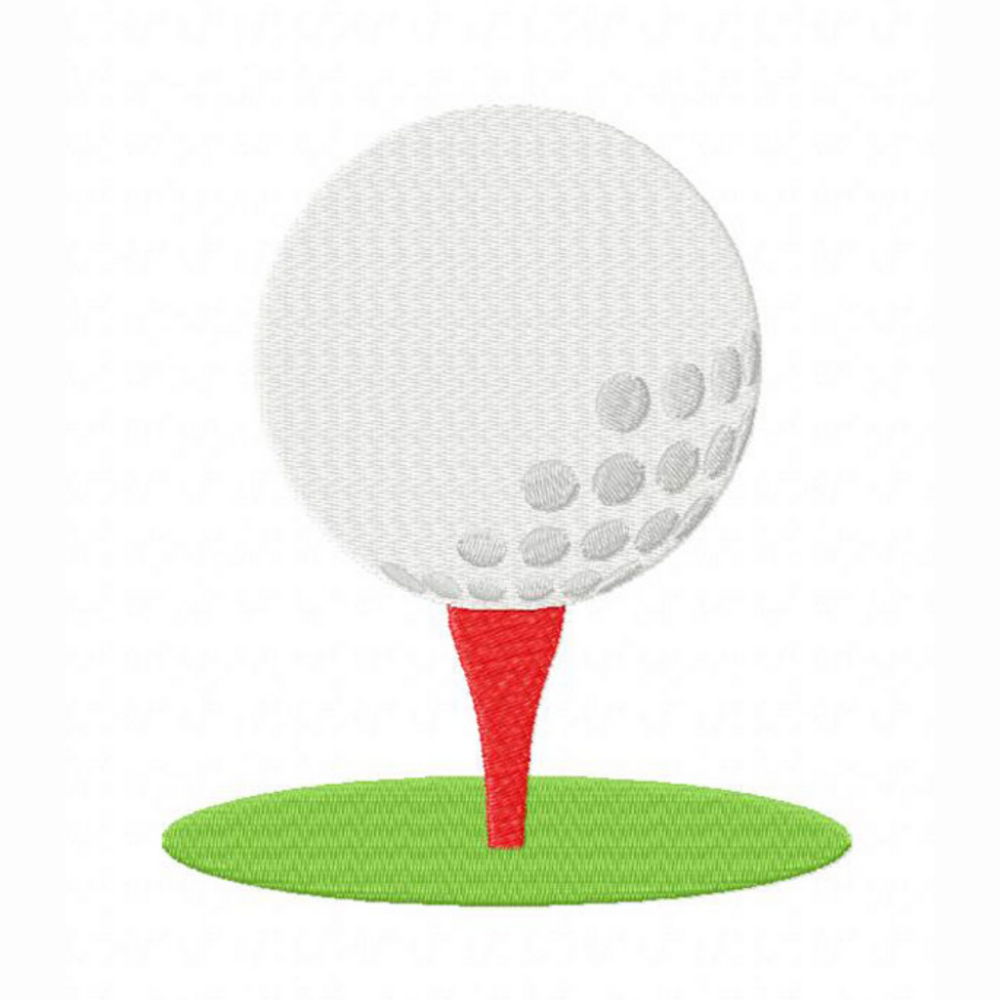 Motif de broderie machine : Boule de golf