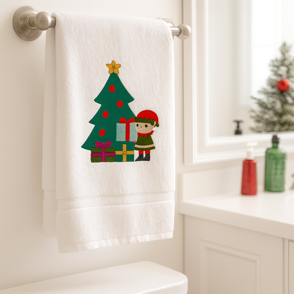 6 motifs de broderie machine : Lutins de Noël