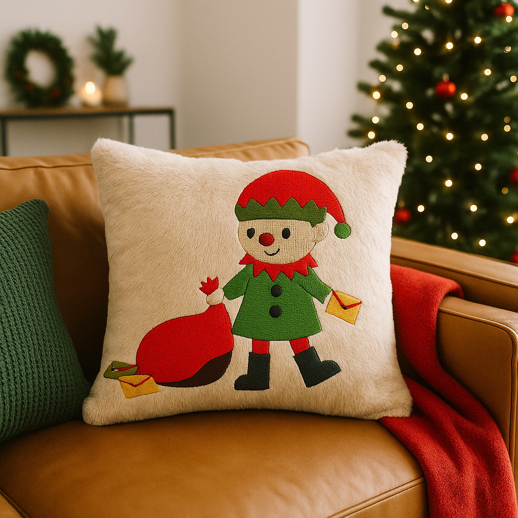 6 motifs de broderie machine : Lutins de Noël