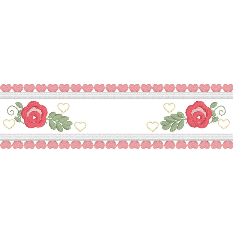 7 Motifs de broderie machine : Bordure Mixte