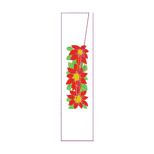 11 motifs de broderie machine : Bordures de Noël