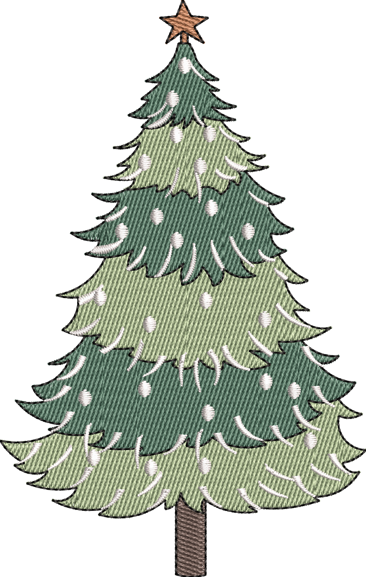 15 motifs de broderie machine : Arbres de Noël