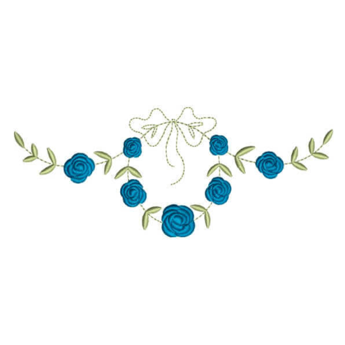Motif de broderie machine : Mini Fleurs Frame
