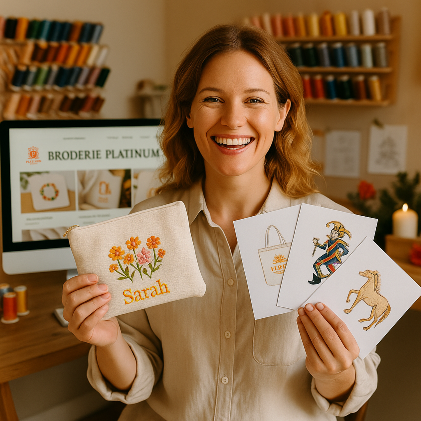 Rejoignez le club BRODERIE PLATINUM et profitez des motifs à 1 euro - Téléchargement illimité pendant 1 an !