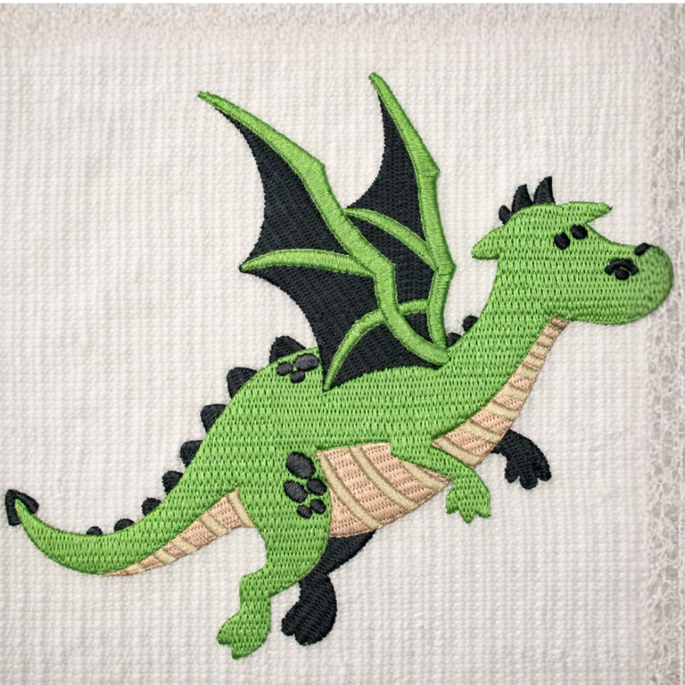 Motif de broderie machine : Dragon Vert