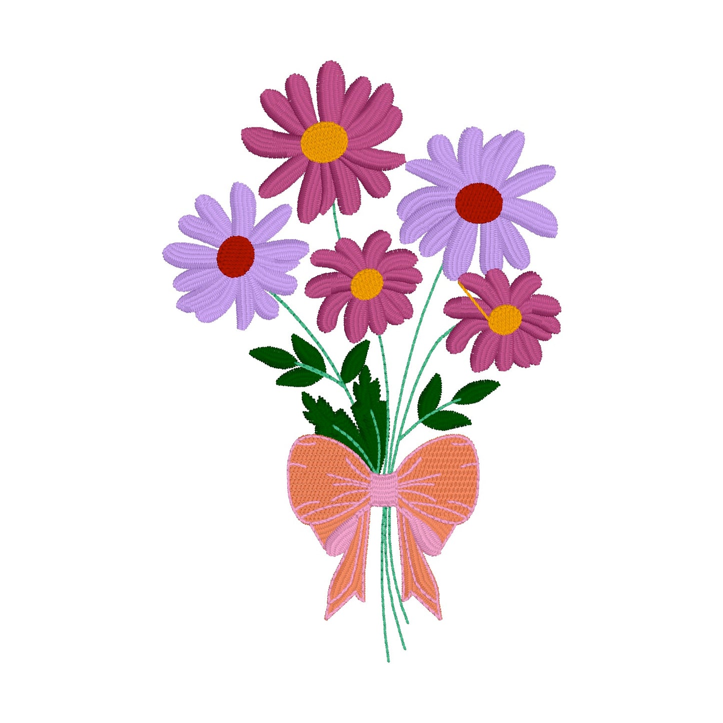 10 motifs de broderie machine : Bouquets Fleurs Sauvages