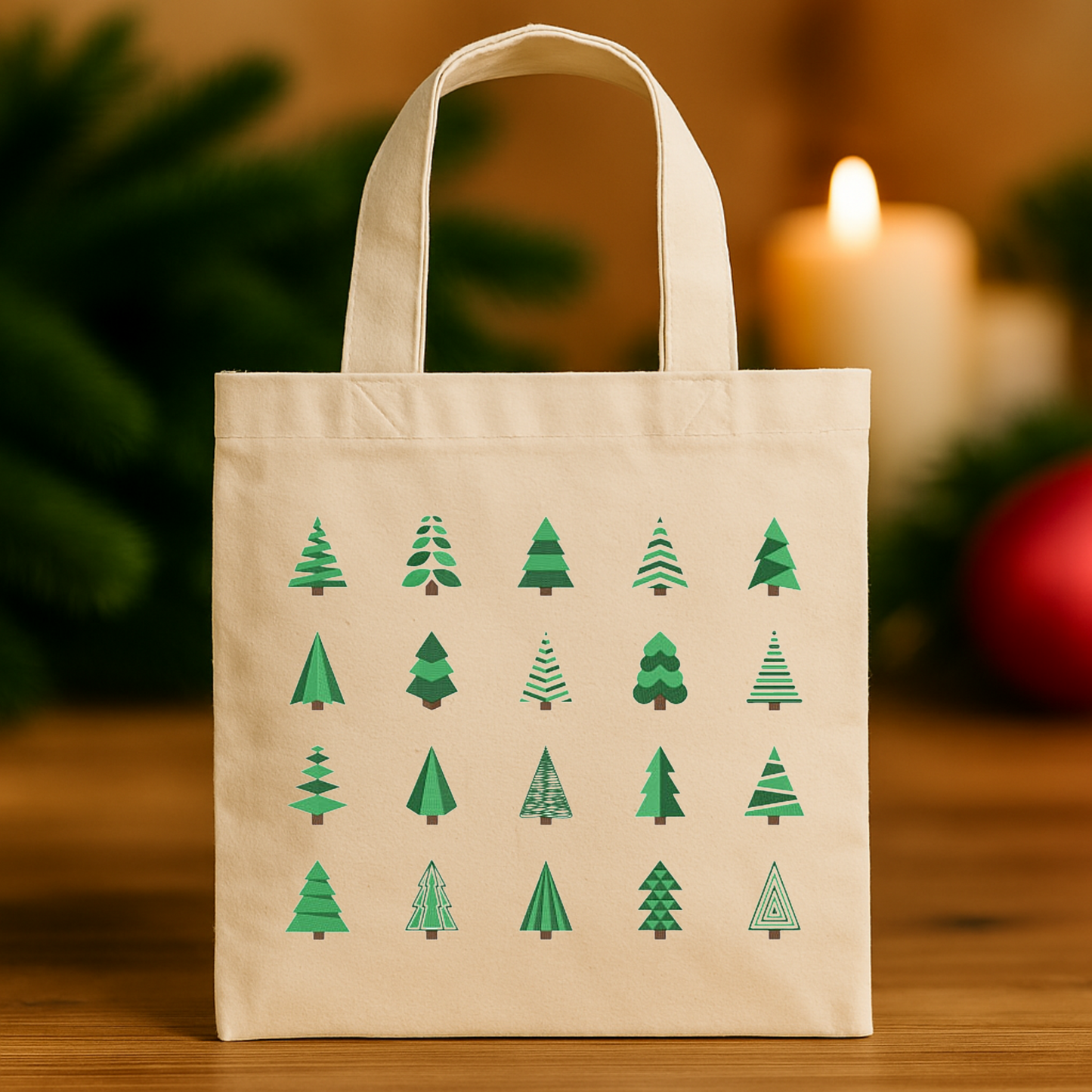 Pack de 20 motifs de broderie: Sapins de Noël