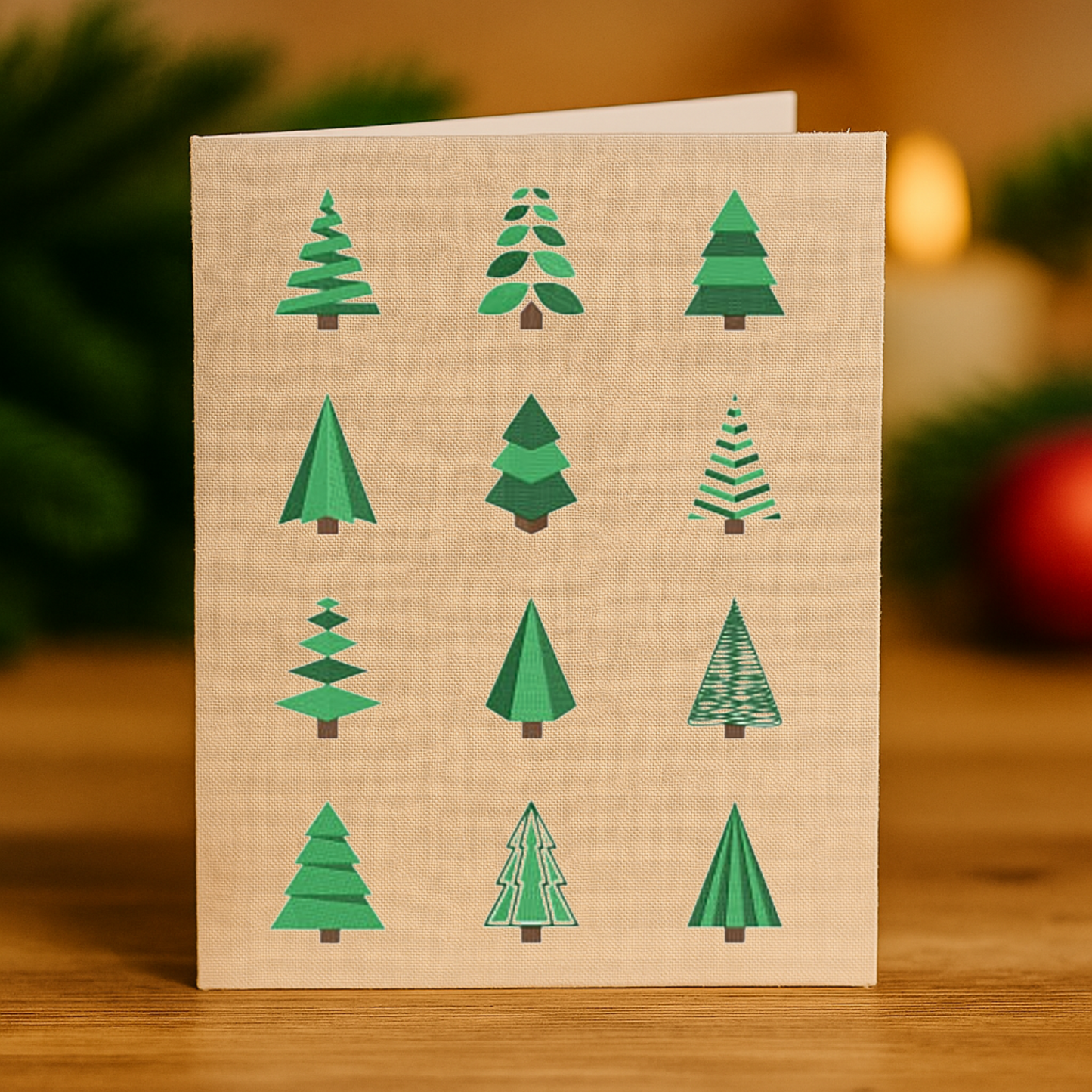 Pack de 20 motifs de broderie: Sapins de Noël