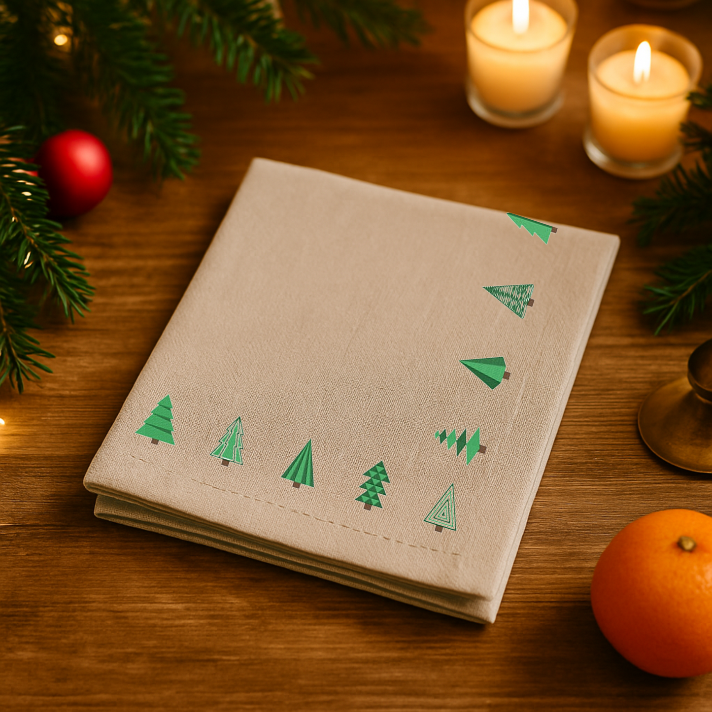 Pack de 20 motifs de broderie: Sapins de Noël