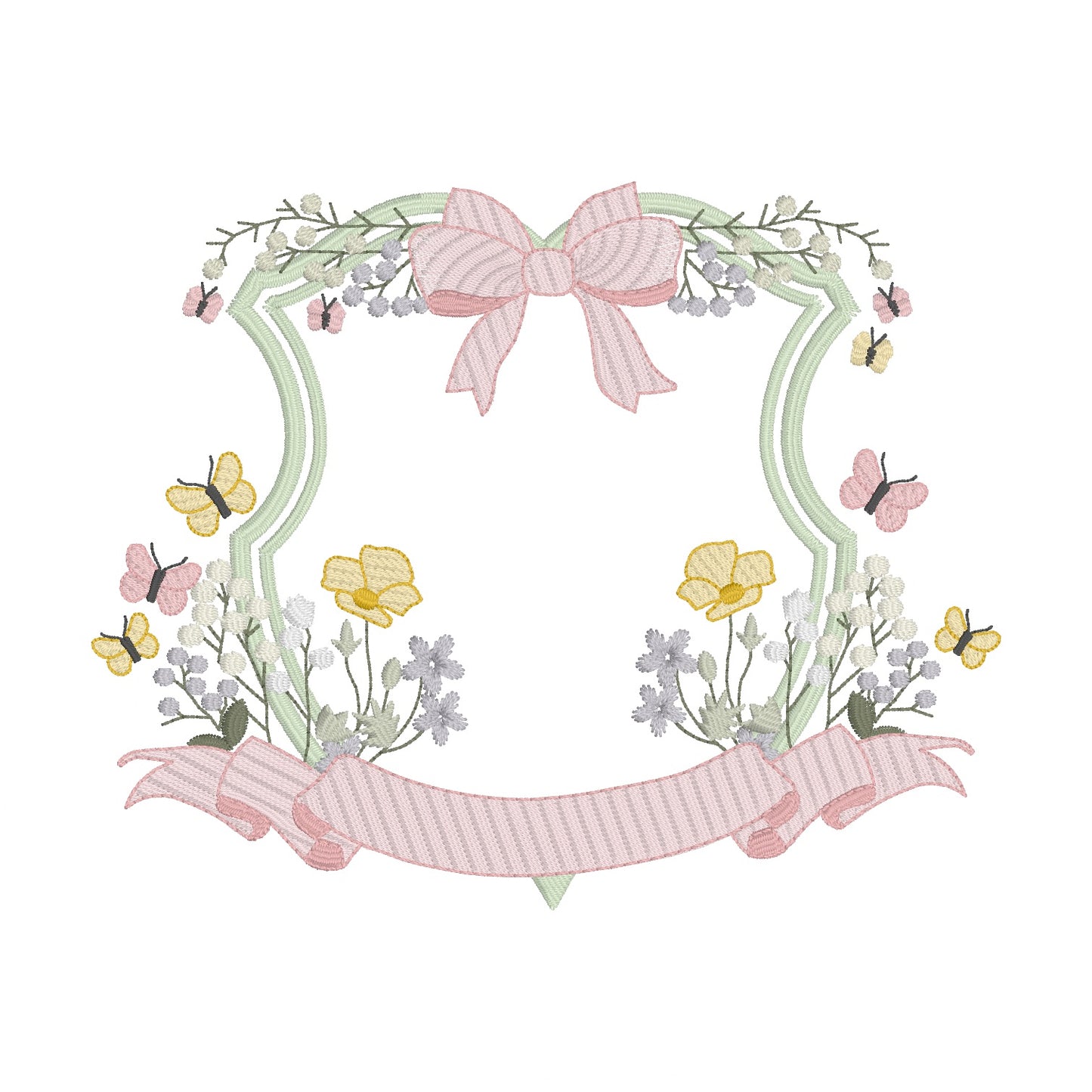 26 Lettres Jardin avec Couronne