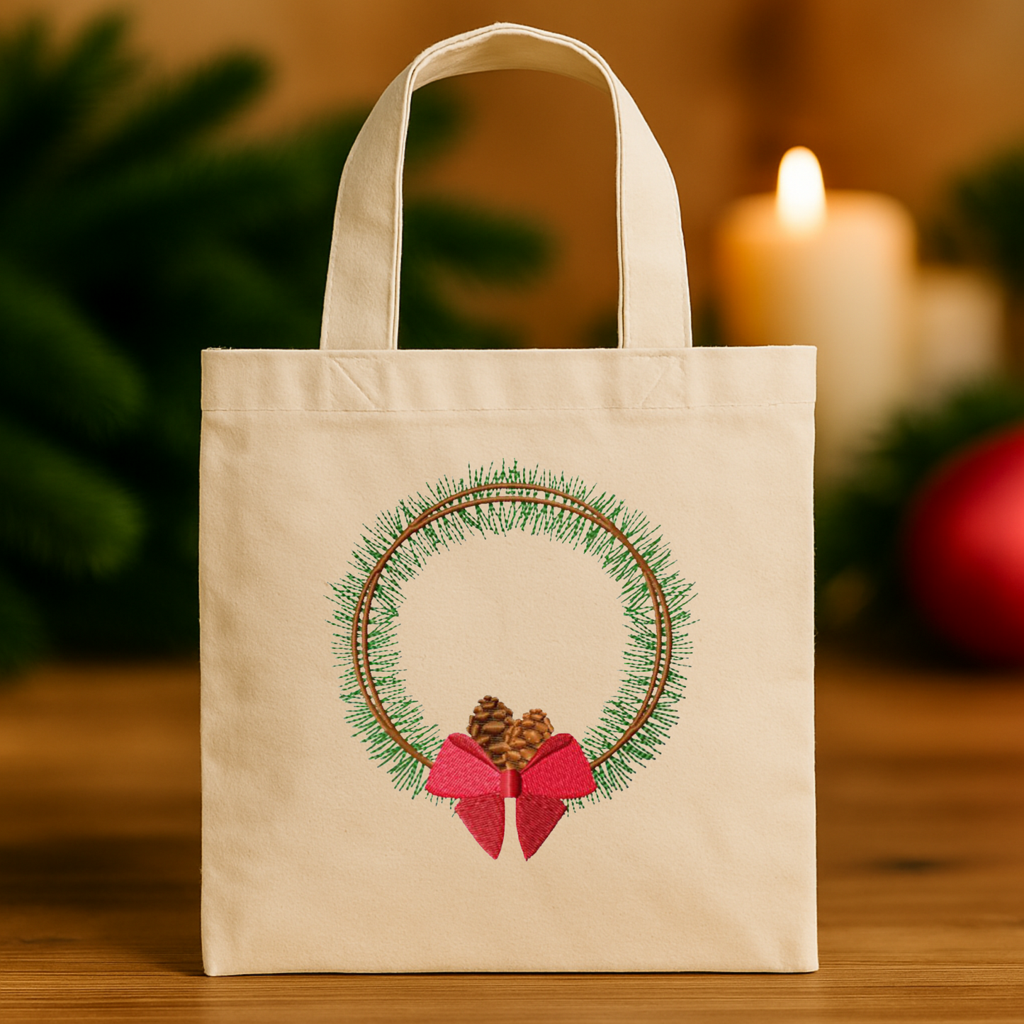 Pack 6 motifs de broderie numérique: Pommes de pin
