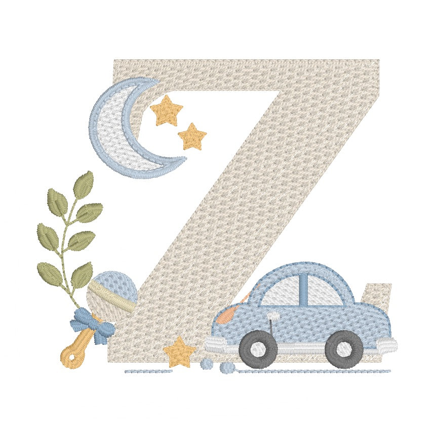 26 Lettres Voiture et 9 éléments décoratifs