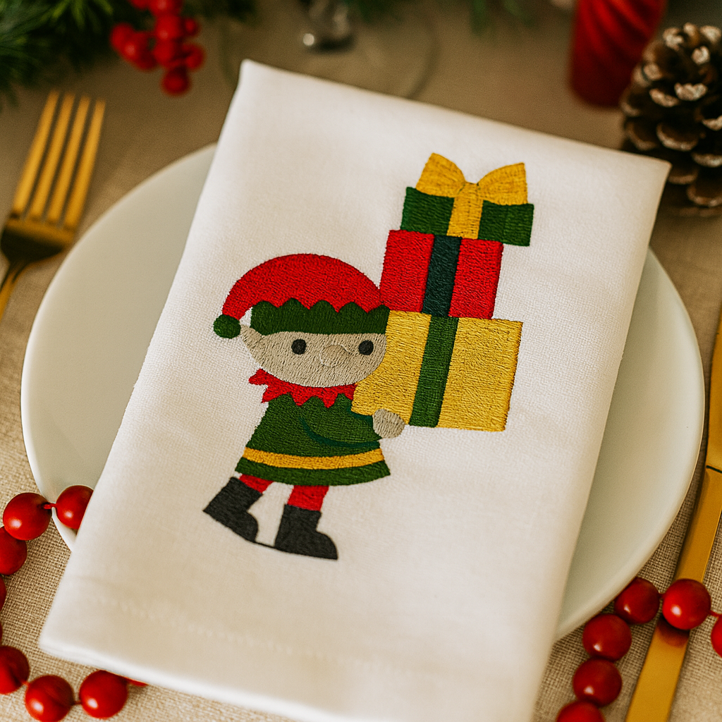 Téléchargement GRATUIT : Lutin avec boites cadeaux