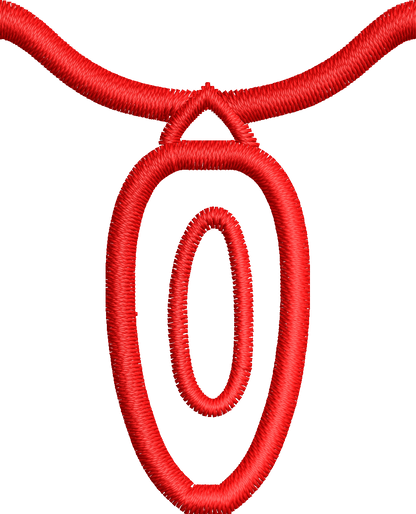 36 Motifs de broderie machine : Alphabet Guirlande 2