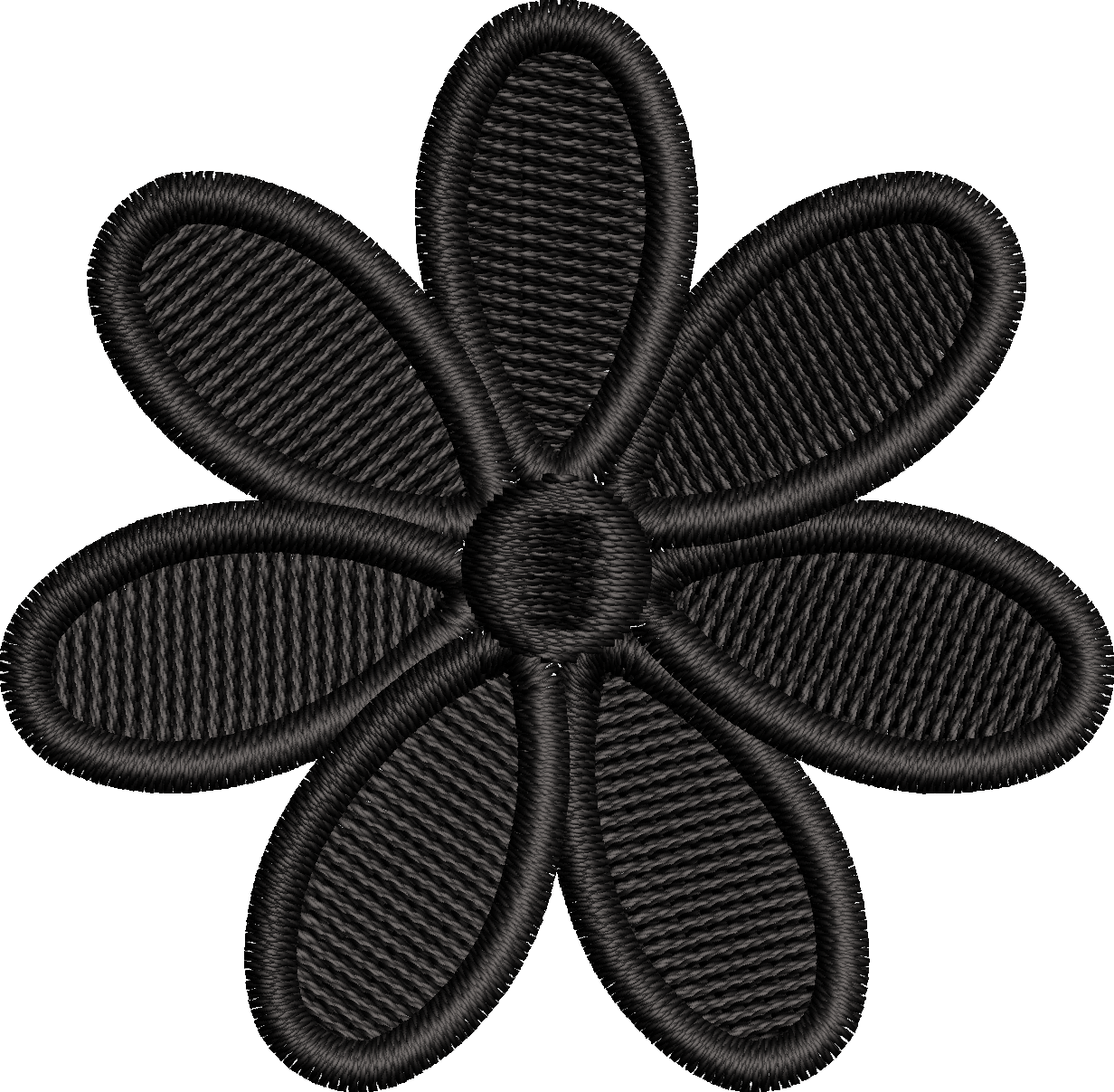 19 motifs de broderie machine : Fleurs une couleur
