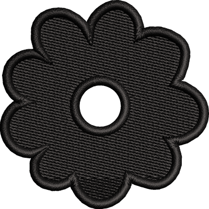 19 motifs de broderie machine : Fleurs une couleur