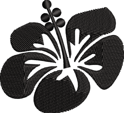 19 motifs de broderie machine : Fleurs une couleur