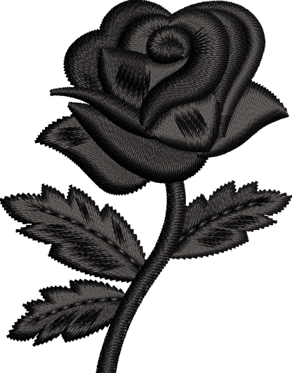 19 motifs de broderie machine : Fleurs une couleur