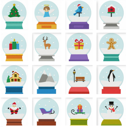 32 motifs de broderie machine : Boule de Noël