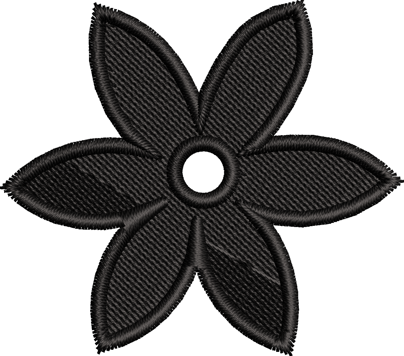 19 motifs de broderie machine : Fleurs une couleur