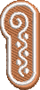 37 Motifs de broderie machine : Alphabet et nombre Biscuit au gingembre