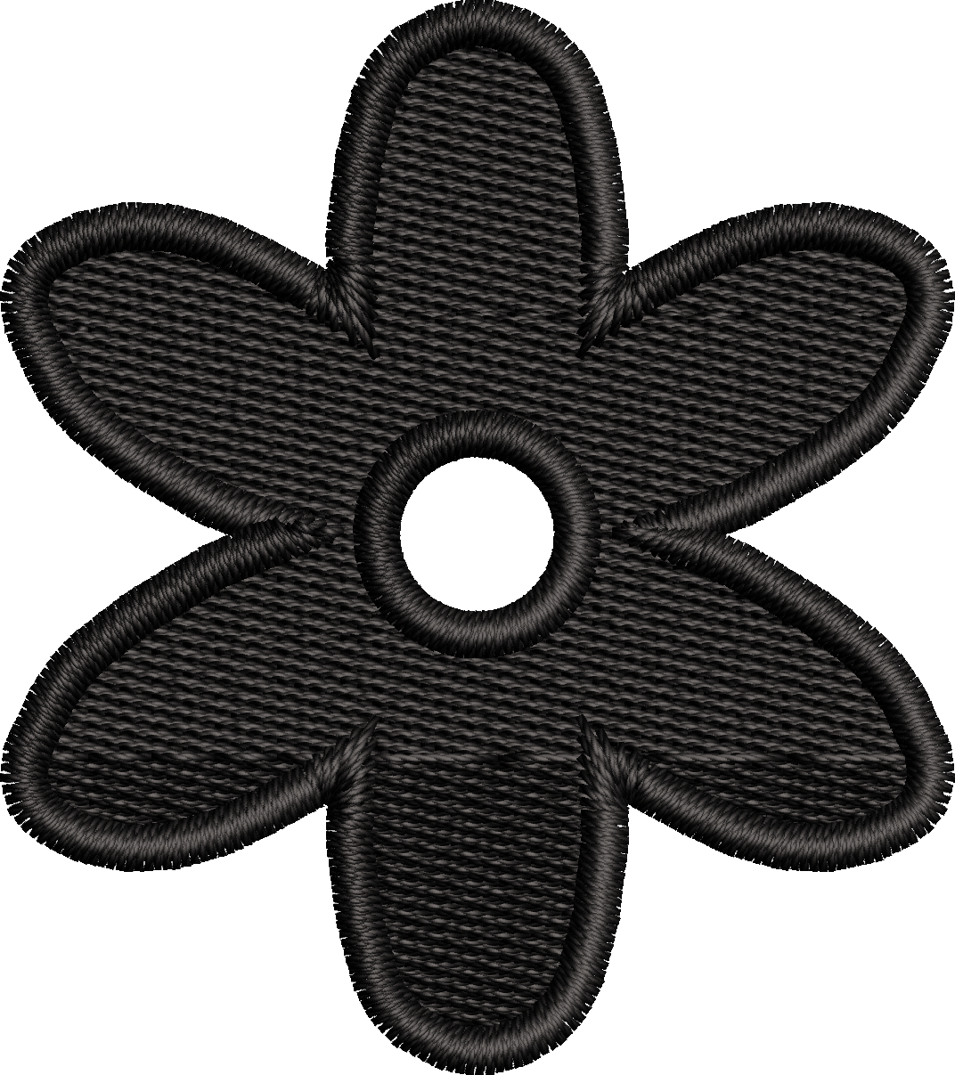 19 motifs de broderie machine : Fleurs une couleur