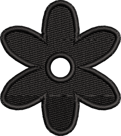 19 motifs de broderie machine : Fleurs une couleur