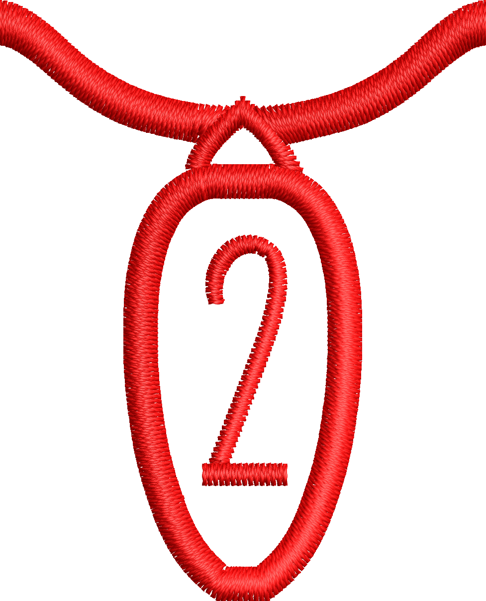 36 Motifs de broderie machine : Alphabet Guirlande 2
