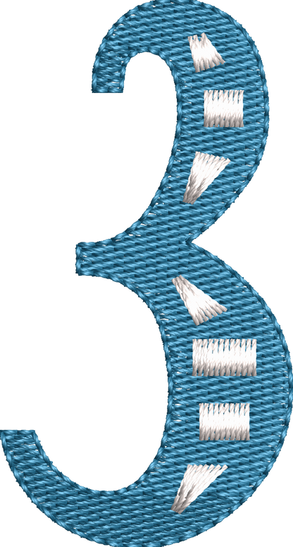 87 Motifs de broderie machine : Alphabet Hiver et symboles