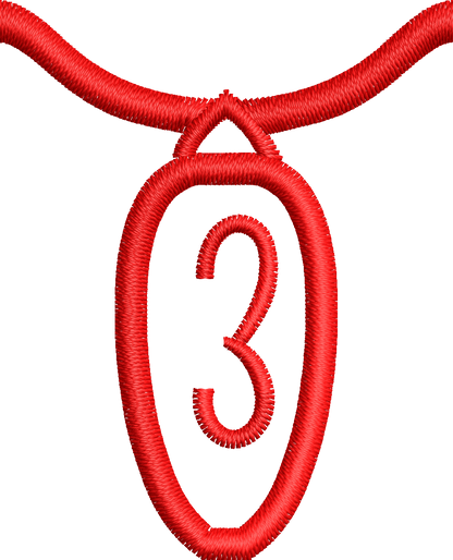 36 Motifs de broderie machine : Alphabet Guirlande 2