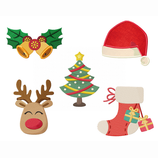 Pack complet motifs de broderie numérique : 40 éléments de Noël