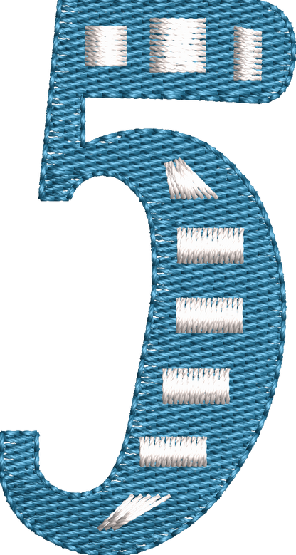 87 Motifs de broderie machine : Alphabet Hiver et symboles