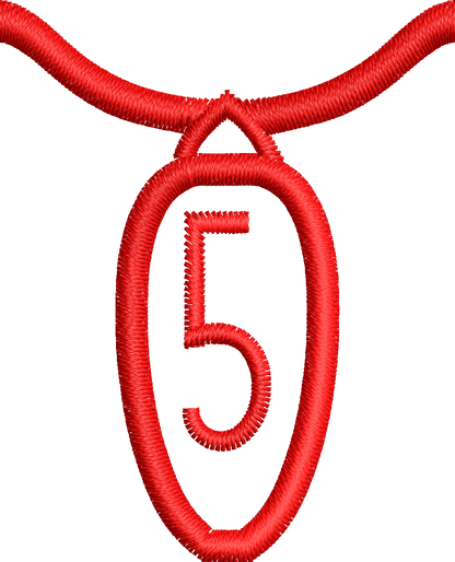 36 Motifs de broderie machine : Alphabet Guirlande 2