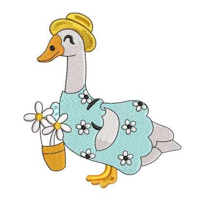8 Motifs de broderie machine : Canards en vacances