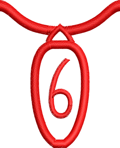 36 Motifs de broderie machine : Alphabet Guirlande 2