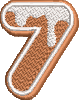 37 Motifs de broderie machine : Alphabet et nombre Biscuit au gingembre