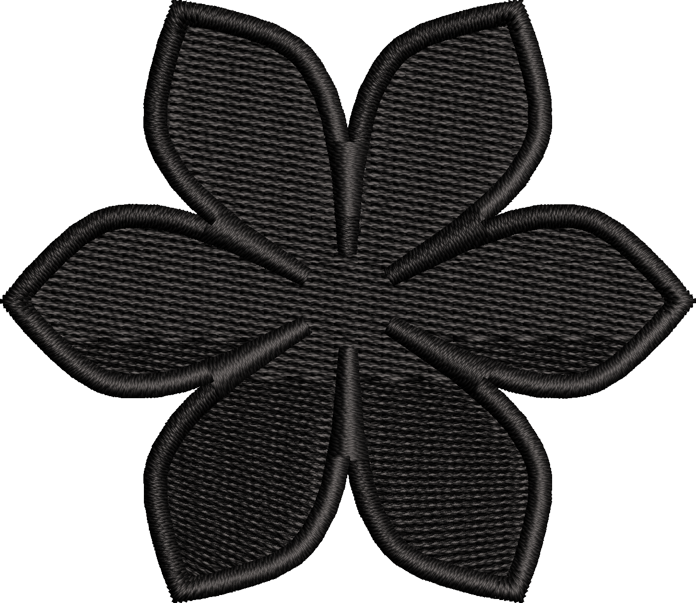 19 motifs de broderie machine : Fleurs une couleur