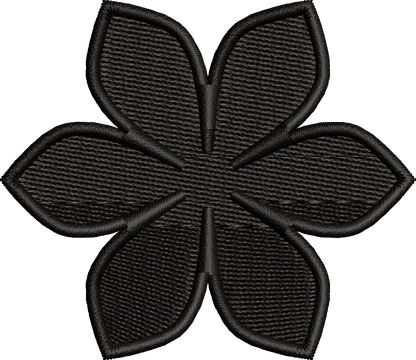 19 motifs de broderie machine : Fleurs une couleur
