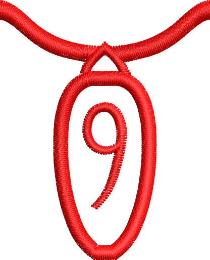 36 Motifs de broderie machine : Alphabet Guirlande 2