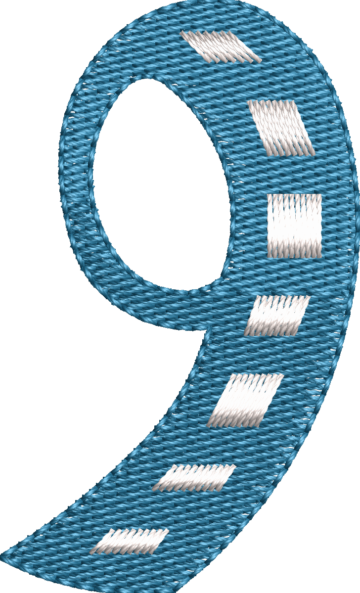 87 Motifs de broderie machine : Alphabet Hiver et symboles