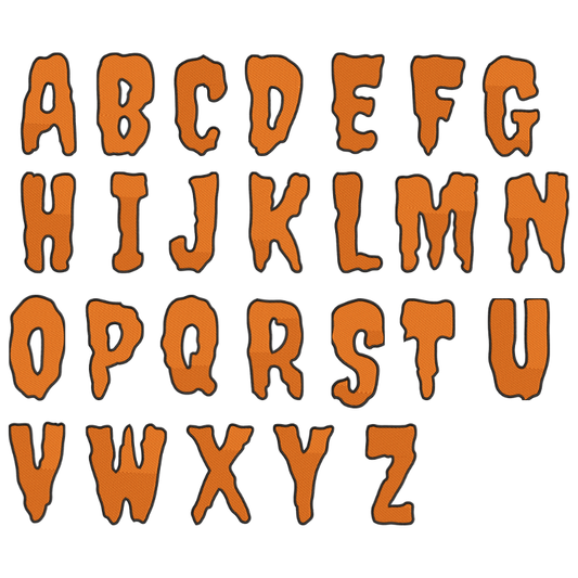 26 Motifs de broderie machine : Alphabet Halloween